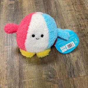 Russ Bum Bumz Summer Beach Ball Plush Toy‎ Pink White Blue Stuffed Animal